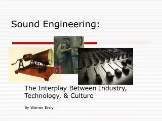 Sound Engineering: