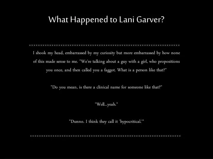 what happened to lani garver