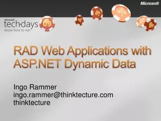 rad web applications with asp net dynamic data