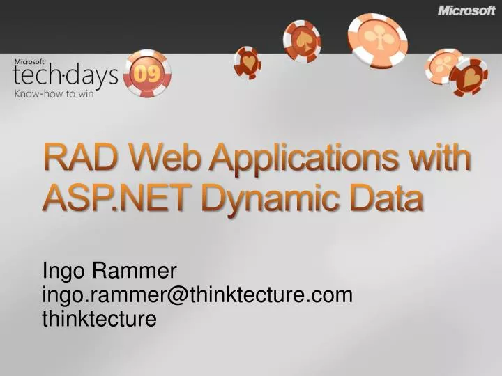 rad web applications with asp net dynamic data