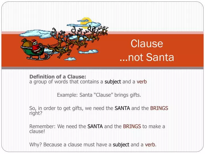 clause not santa
