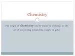 Chemistry - slide 1