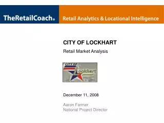 CITY OF LOCKHART Retail Market Analysis