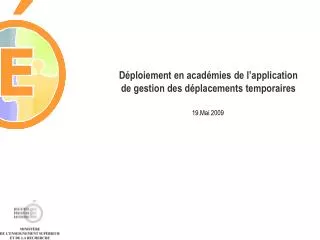 d ploiement en acad mies de l application de gestion des d placements temporaires