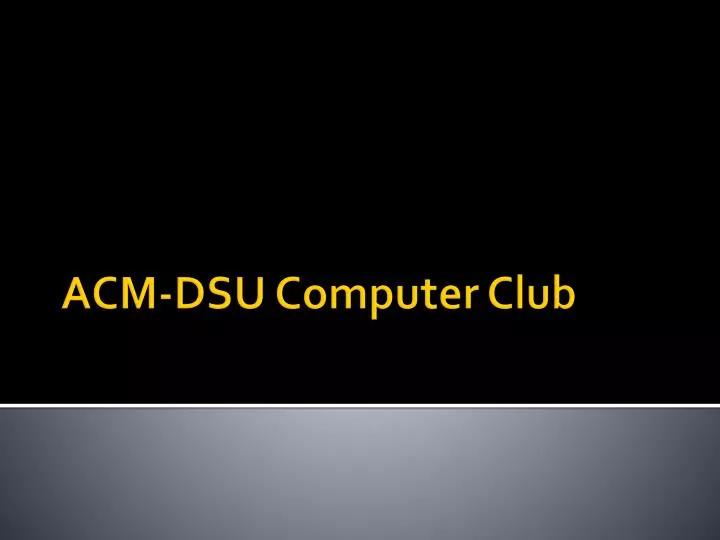 acm dsu computer club