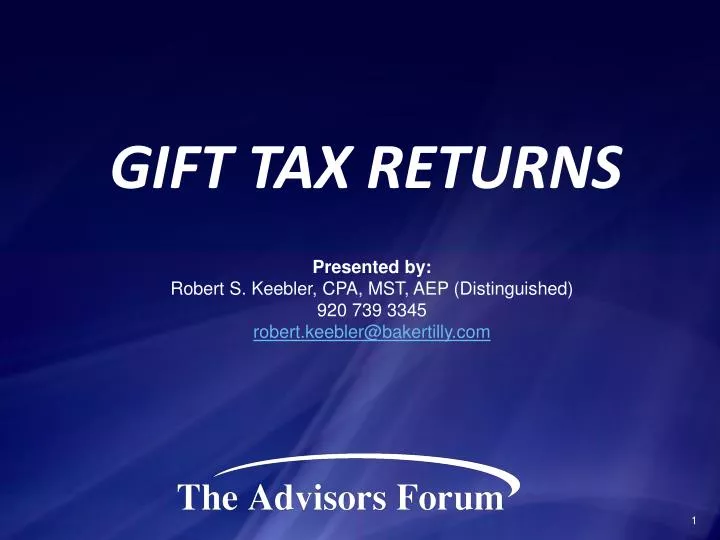 gift tax returns