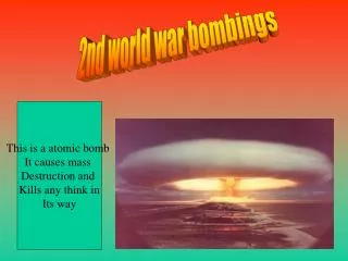 2nd world war bombings