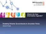 Enabling Smarter Governments in Uncertain Times - slide 1