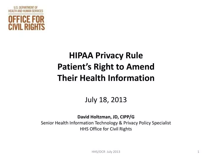 hipaa privacy rule patient s right to amend their health information
