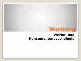 werbung