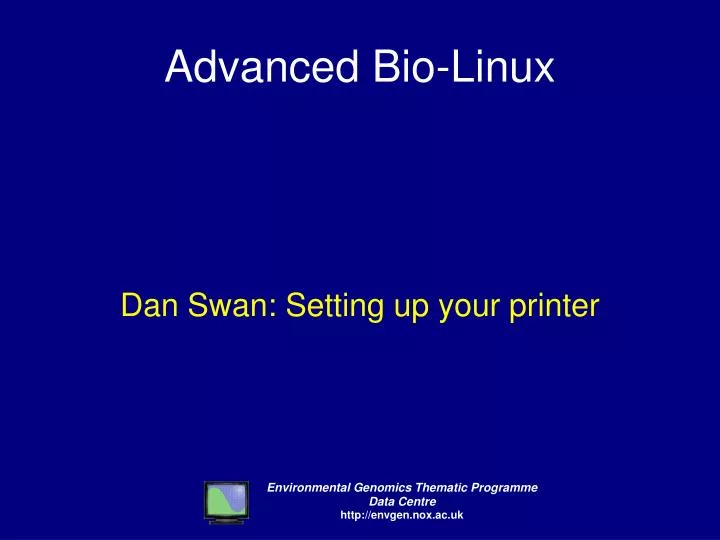 dan swan setting up your printer