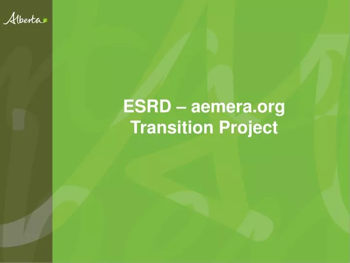 esrd aemera org transition project