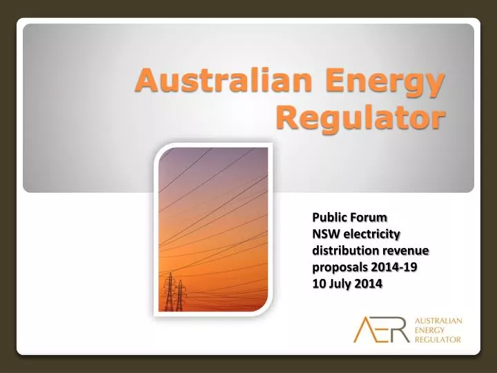 australian energy regulator