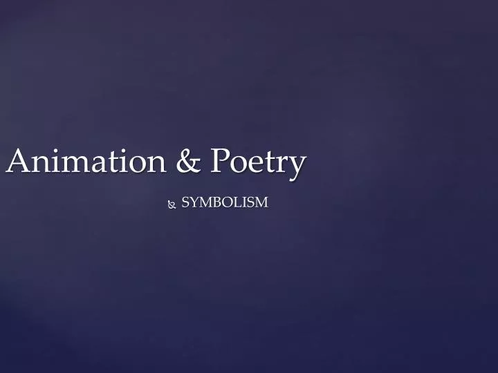 animation poetry