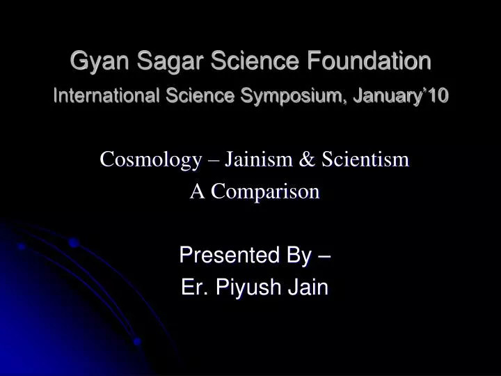 gyan sagar science foundation international science symposium january 10