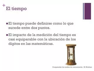 el tiempo