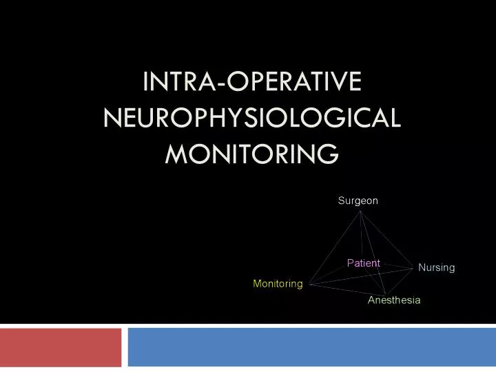 intra operative neurophysiological monitoring