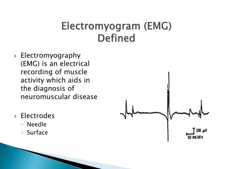 electromyogram emg defined