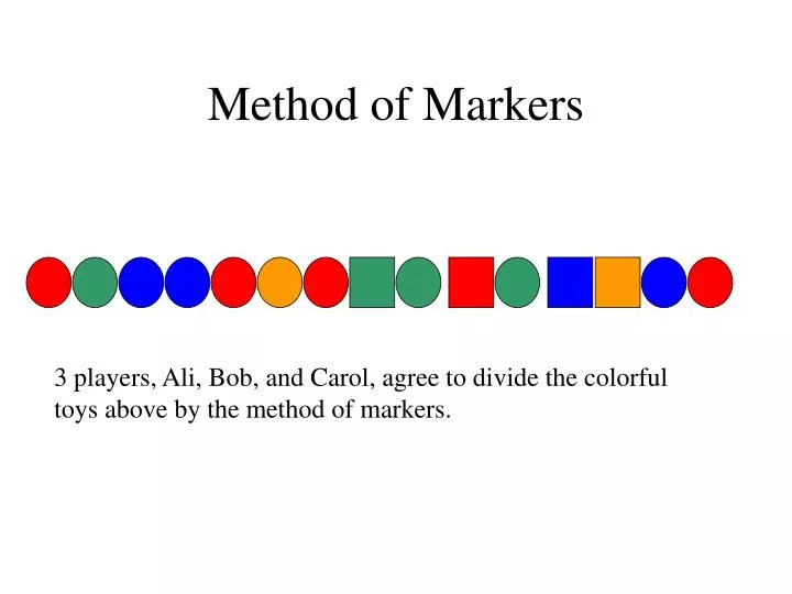 method of markers