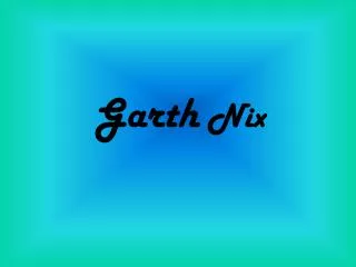 garth nix