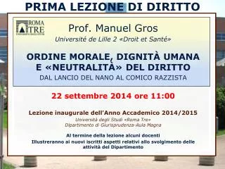prima lezione di diritto