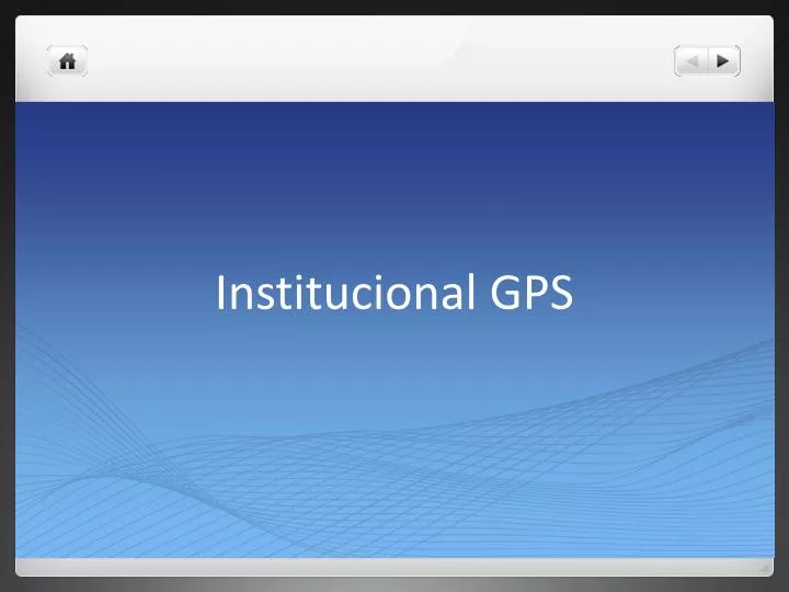 institucional gps
