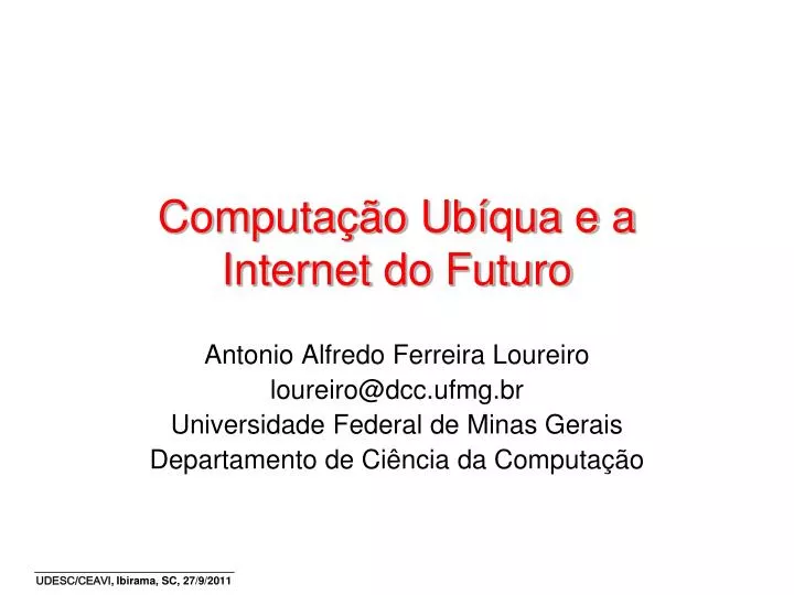 computa o ub qua e a internet do futuro