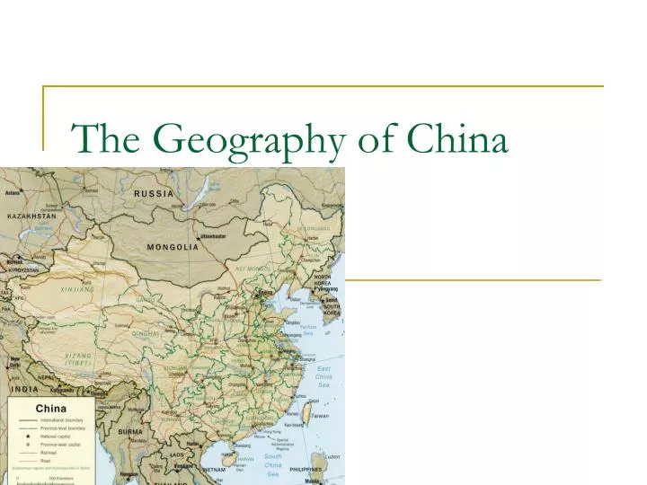 the geography of china