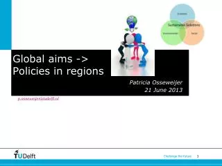 Global aims -&gt; Policies in regions
