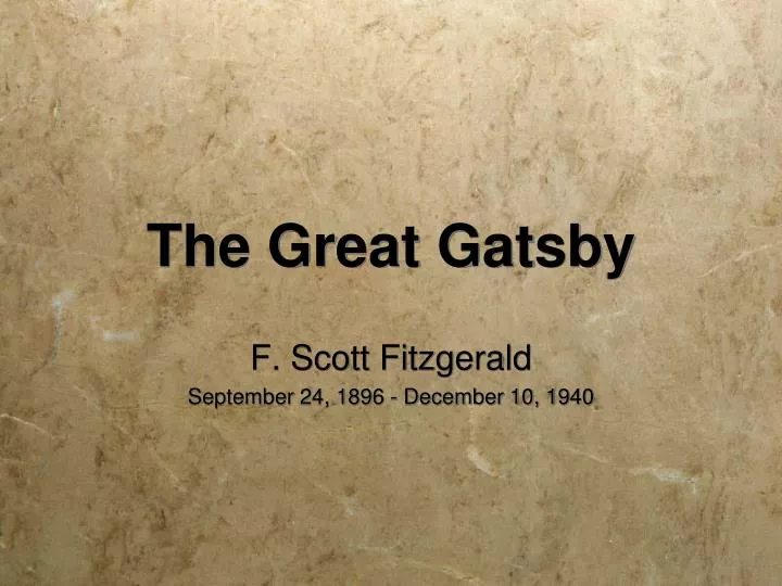 the great gatsby