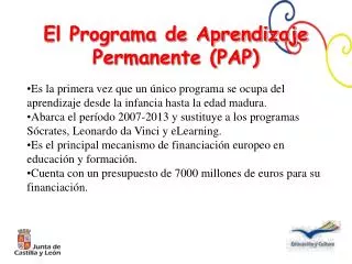 el programa de aprendizaje permanente pap