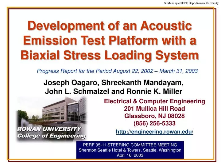 development of an acoustic emission test platform with a biaxial stress loading system