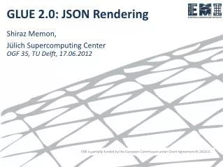 GLUE 2.0: JSON Rendering