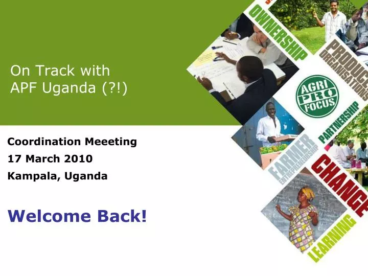on track with apf uganda