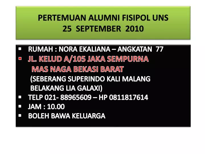 pertemuan alumni fisipol uns 25 september 2010