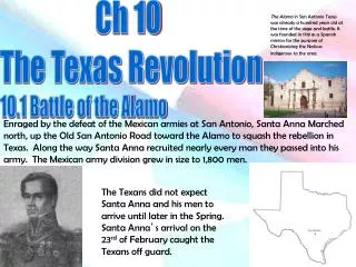 10.1 Battle of the Alamo