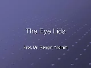 The Eye Lids