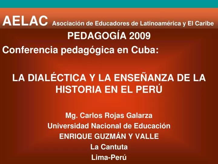 aelac asociaci n de educadores de latinoam rica y el caribe