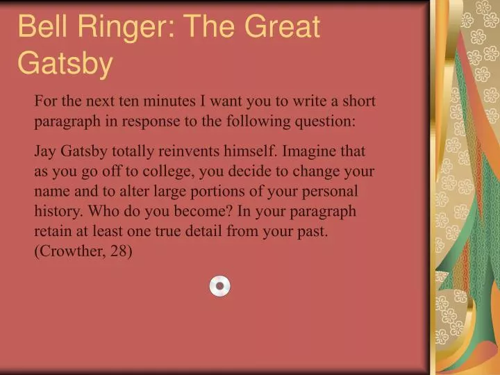 bell ringer the great gatsby