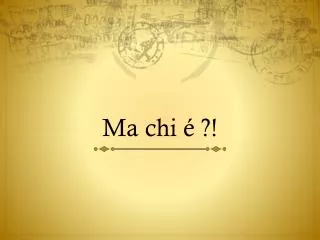 ma chi