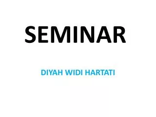 seminar