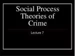 Social Process Theories of Crime