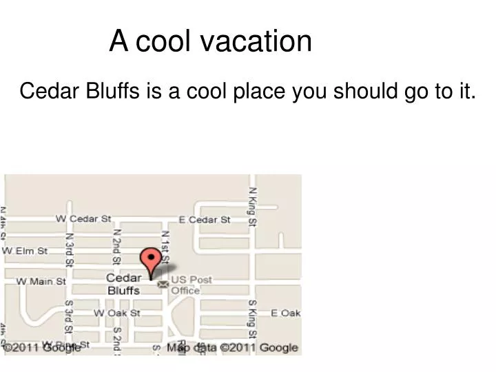 a cool vacation