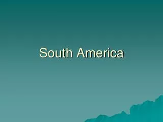 South America