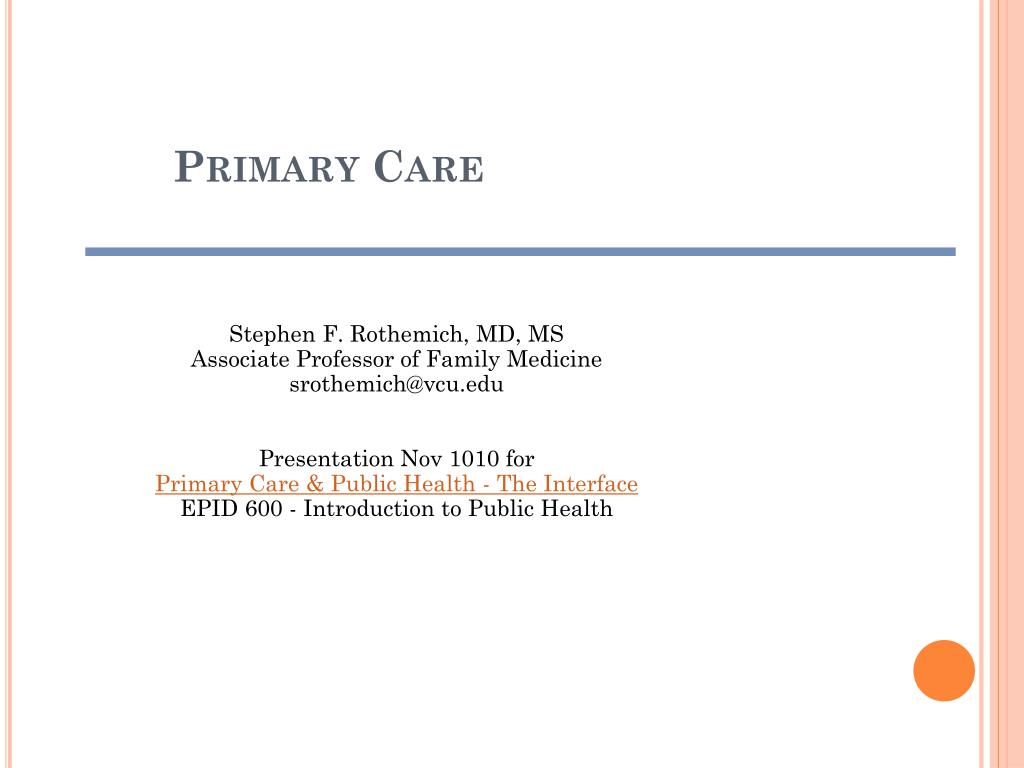 PPT - Primary Care PowerPoint Presentation, free download - ID:6229238