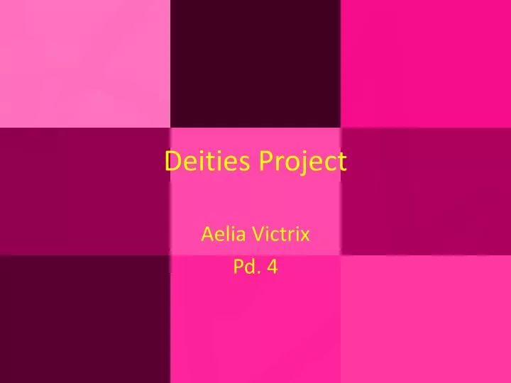 deities project