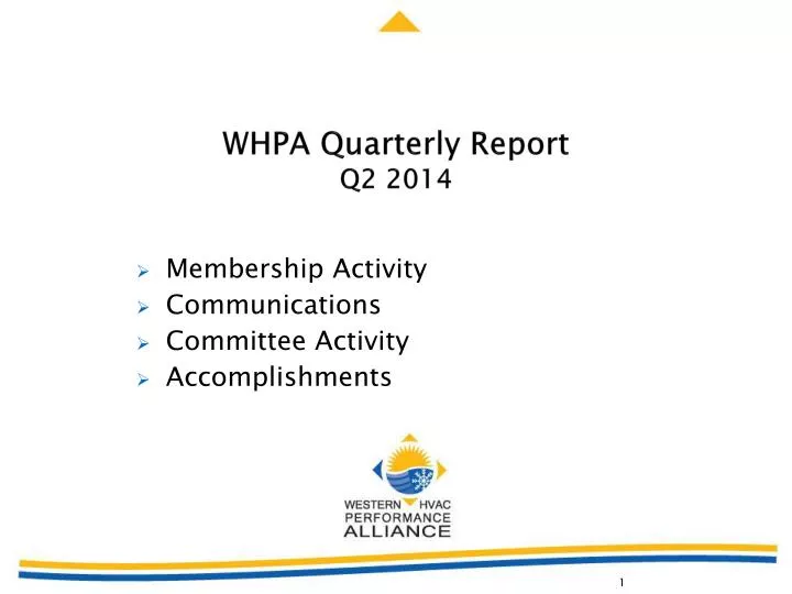 whpa quarterly report q2 2014