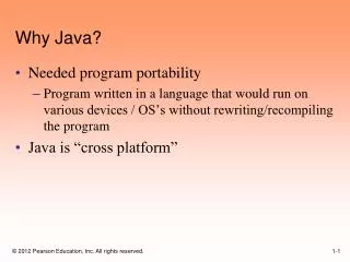 Why Java?