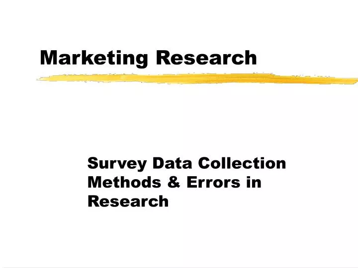 marketing research