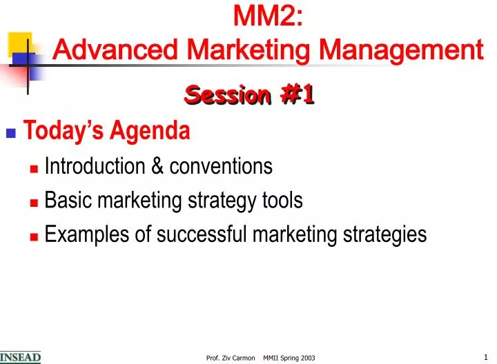 mm2 advanced marketing management